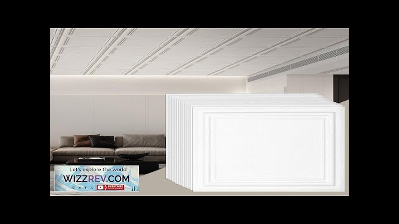 VEVOR Ceiling Tiles 16-Pack 20 x 20 in Polystyrene Easy Installation Glue-up Review