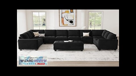 Belffin Oversized Modular Sectional Sofa U Shaped Sofa with Storage Ottoman Convertible Review