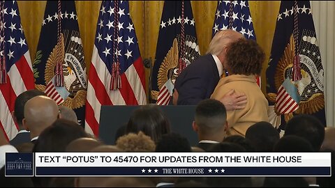 Grandma Hugs Trump Before Speaking At Black History Month Reception