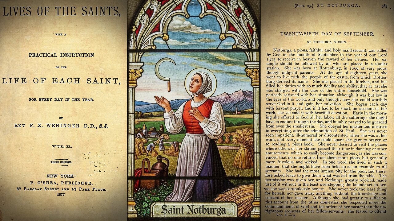 St Notburga {September 25} 📖🎧
