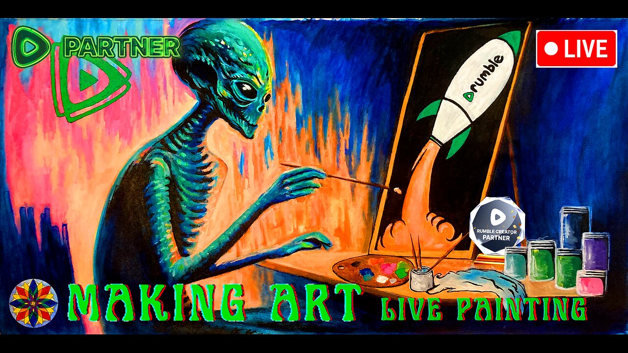Live Painting - Making Art 1-8-26 - Untitled Paint Sesh