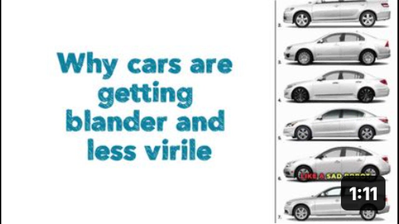 Why cars are getting blander and less virile