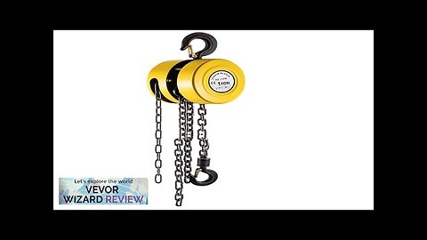 VEVOR Hand Chain Hoist 2200 lbs /1 Ton Capacity Chain Block 20ft/6m Review