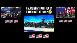 Malaysia Plays the ROCKY THEME SONG For President Trump 🎵 🇺🇸 😊