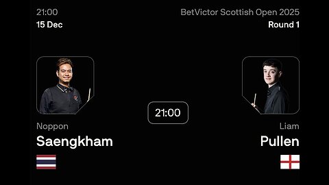 🔴 ถ่ายทอดสดสนุกเกอร์ 🇹🇭 หมู ปากน้ำ VS เลียม พูลเลน 🏴󠁧󠁢󠁥󠁮󠁧󠁿 ศึก สก็อตติช โอเพ่น