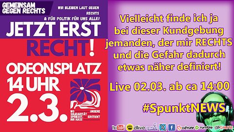 #DEMOgegenRECHTS München Odeonsplatz | Solidarität und so ... Gegen Hass und Hetze und so ...