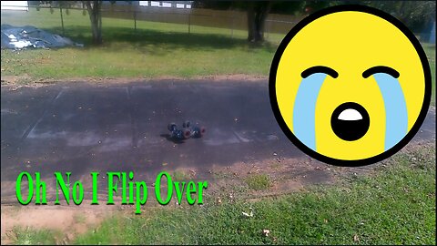 RC Truck Jumping Double Ramps In The Back Yard Part 2