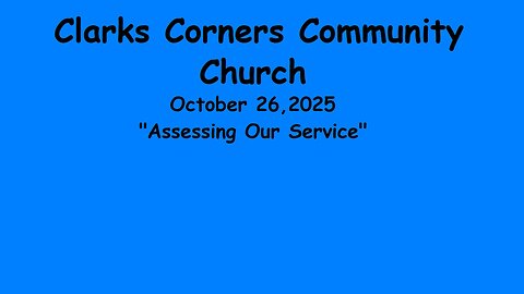 10/26/2025 Assessing Our Service