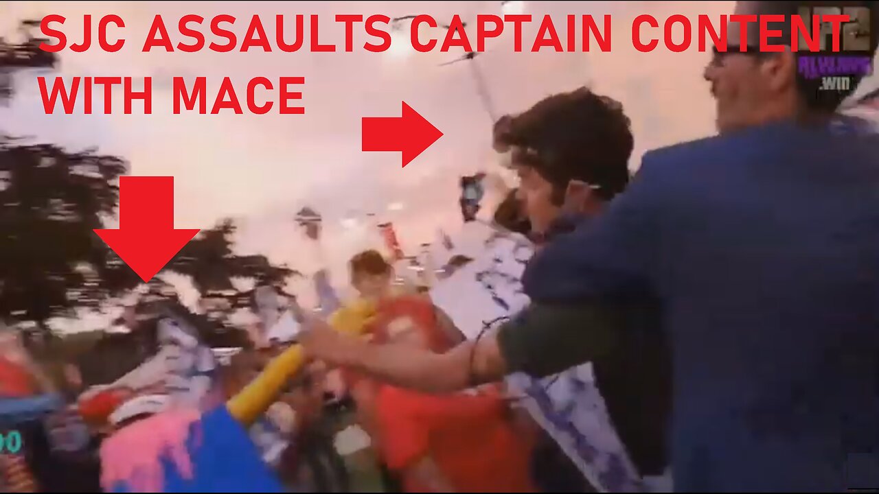 Scuffed Justin Carrey unlawfully maces Captain Content