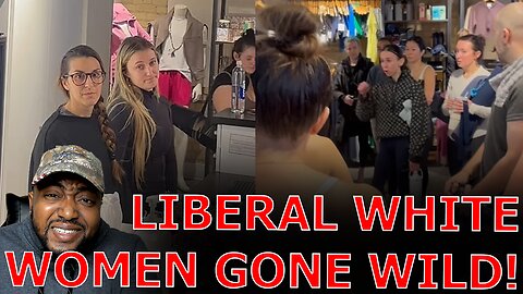 UNHINGED Liberal White Women PUNISHED FOR STORMING CorePower Yoga Studio For REMOVING ANTI ICE SIGN!