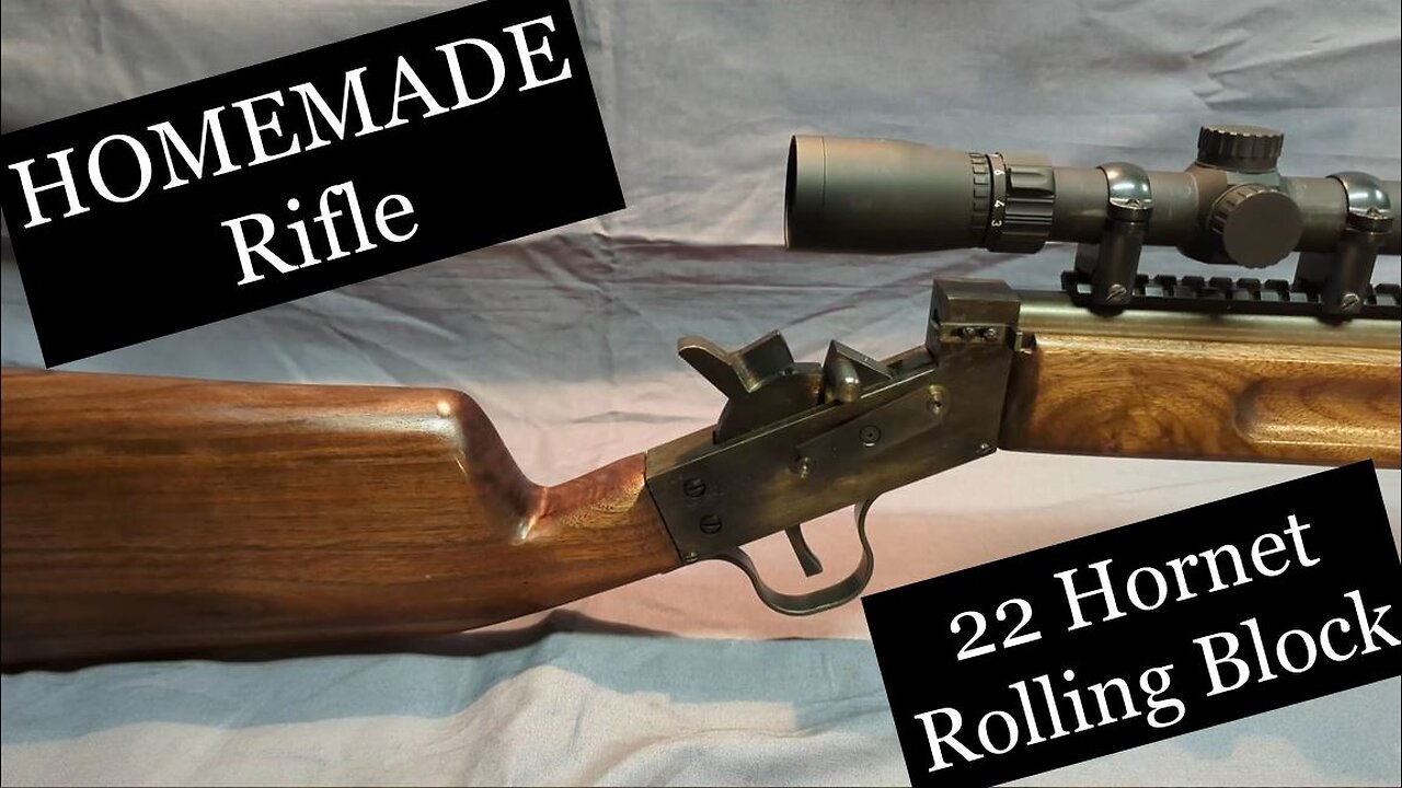 Homemade Rolling Block Rifle: 22 Hornet