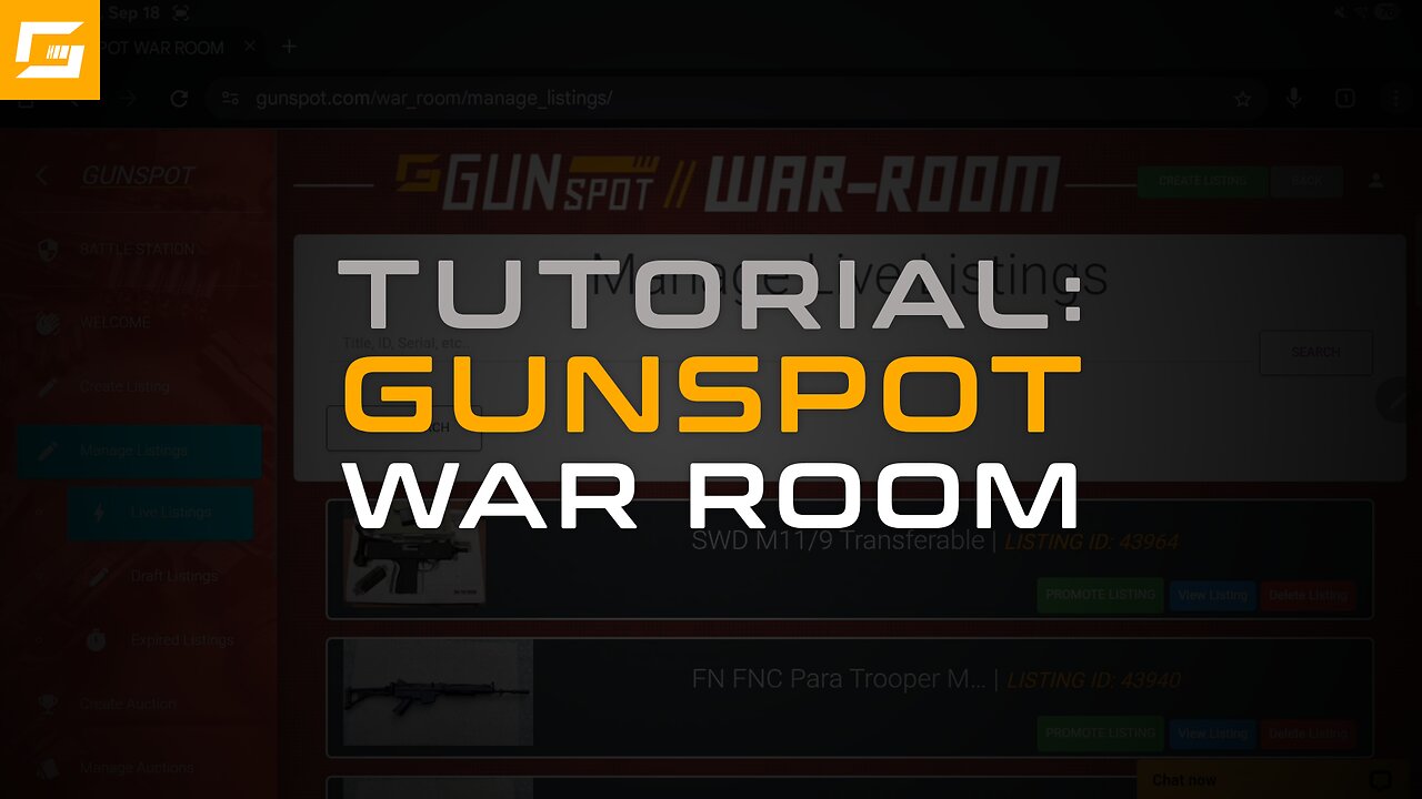 Tutorial: GunSpot War Room