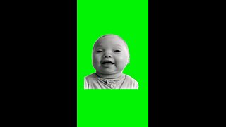 AI Baby Holding Laugh | Green Screen #ai #laughing #baby #meme #fyp