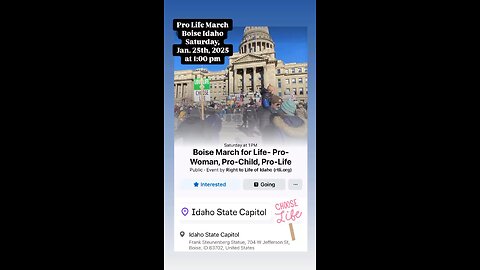 Pro Life March at Idaho State Capitol