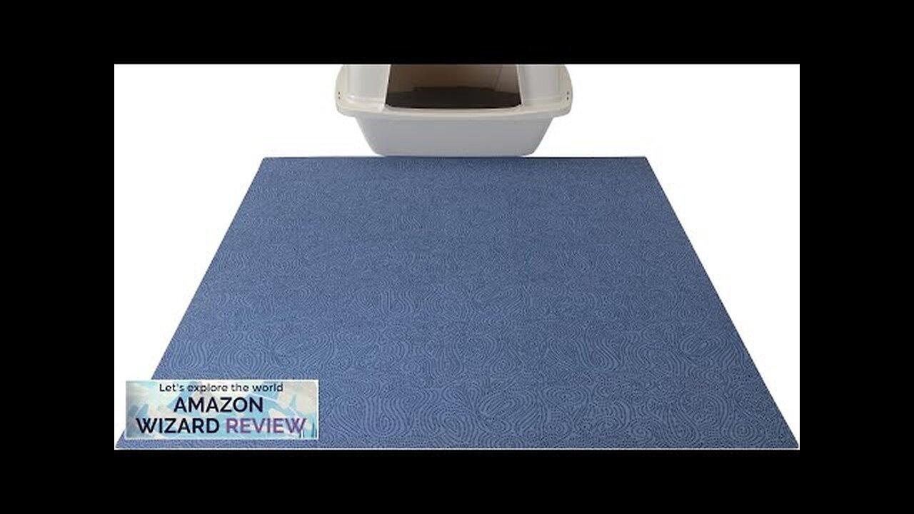 Drymate Original Cat Litter Mat Contains Mess from Box Protects Floors Urine-Proof Review