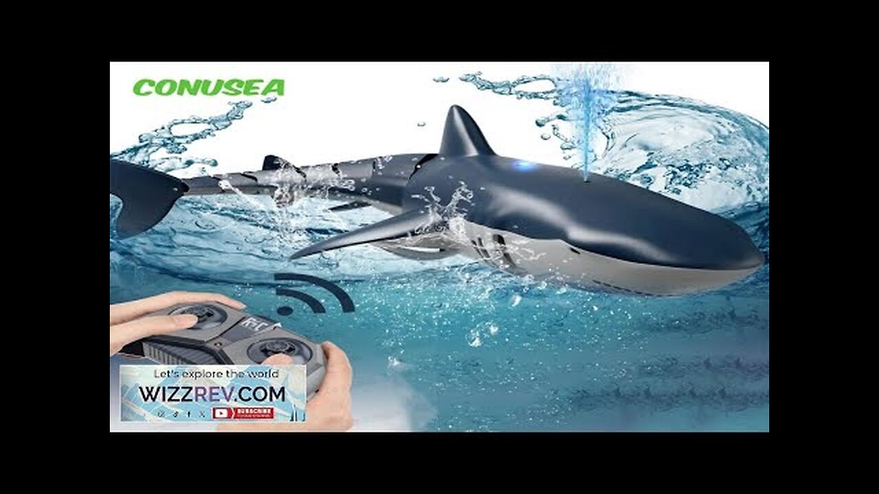 Smart Rc Shark whale Spray Water Toy Remote Controlled Boat ship Submarine Review