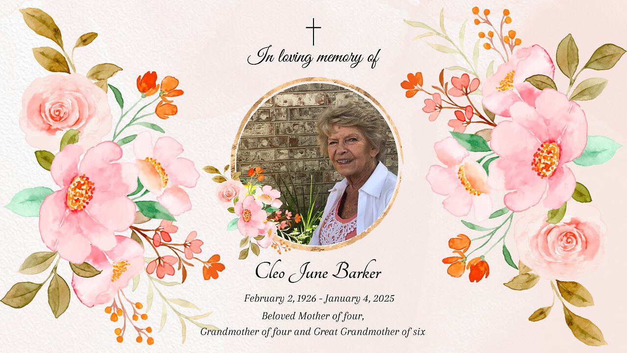 Cleo June Barker's Memorial Service 1-7-25