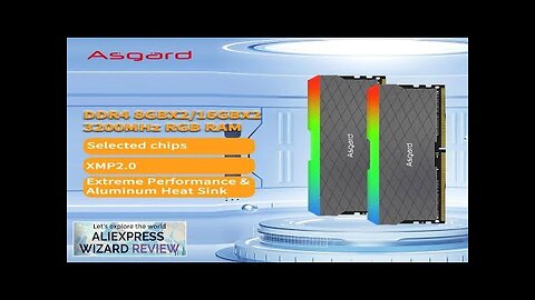 Asgard memoria ram RGB RAM ddr4 8GBx2 16GBx2 3200MHz W2 Series ddr4 Review