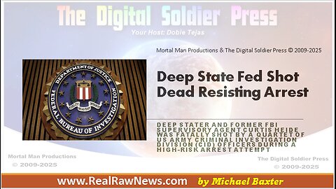 Deep State Fed Shot Dead Resisting Arrest