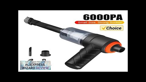 Wireless Car Vacuum Cleaner 6000Pa 120W Cordless Handheld Auto Portabale Vacuum High-power Review