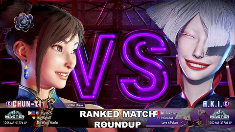 Kuya Kalbo SF6 Ranked Roundup. Chun Li Master Rank [Hori Fight Stick]