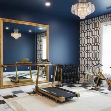 Hollywood Regency Style Transformations | Balcony to Fitness Gym