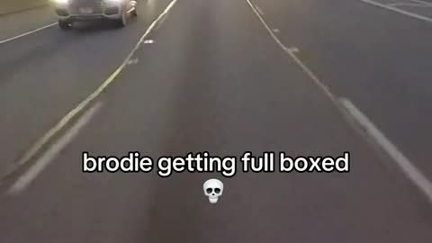 Driving fast away from road rage