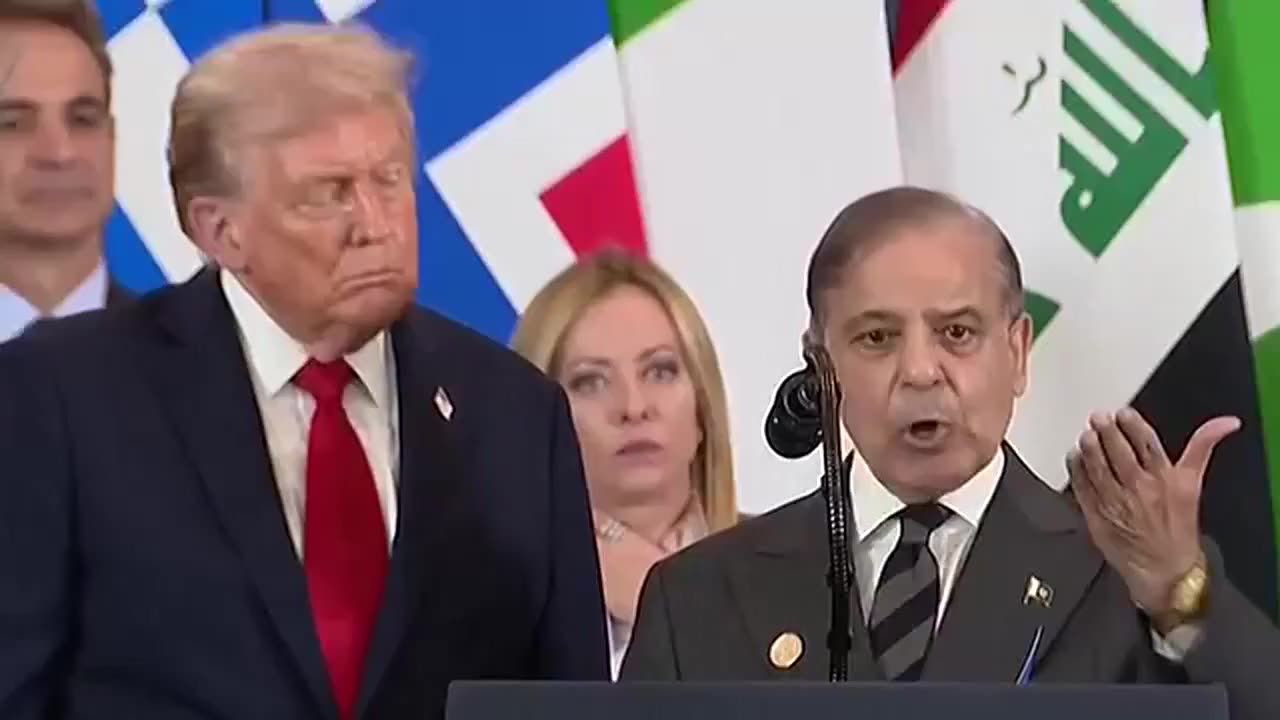 watch Meloni as Pakistans Sharif fluffs Trump for next years Nobel