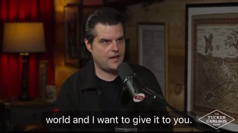 Matt Gaetz reveals that Steve Bannon will be running for President in 2028
