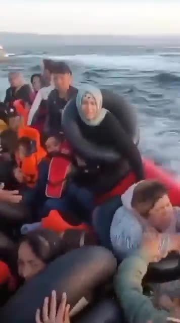 The Greek coastguard responds to migrant boats in the Aegean.