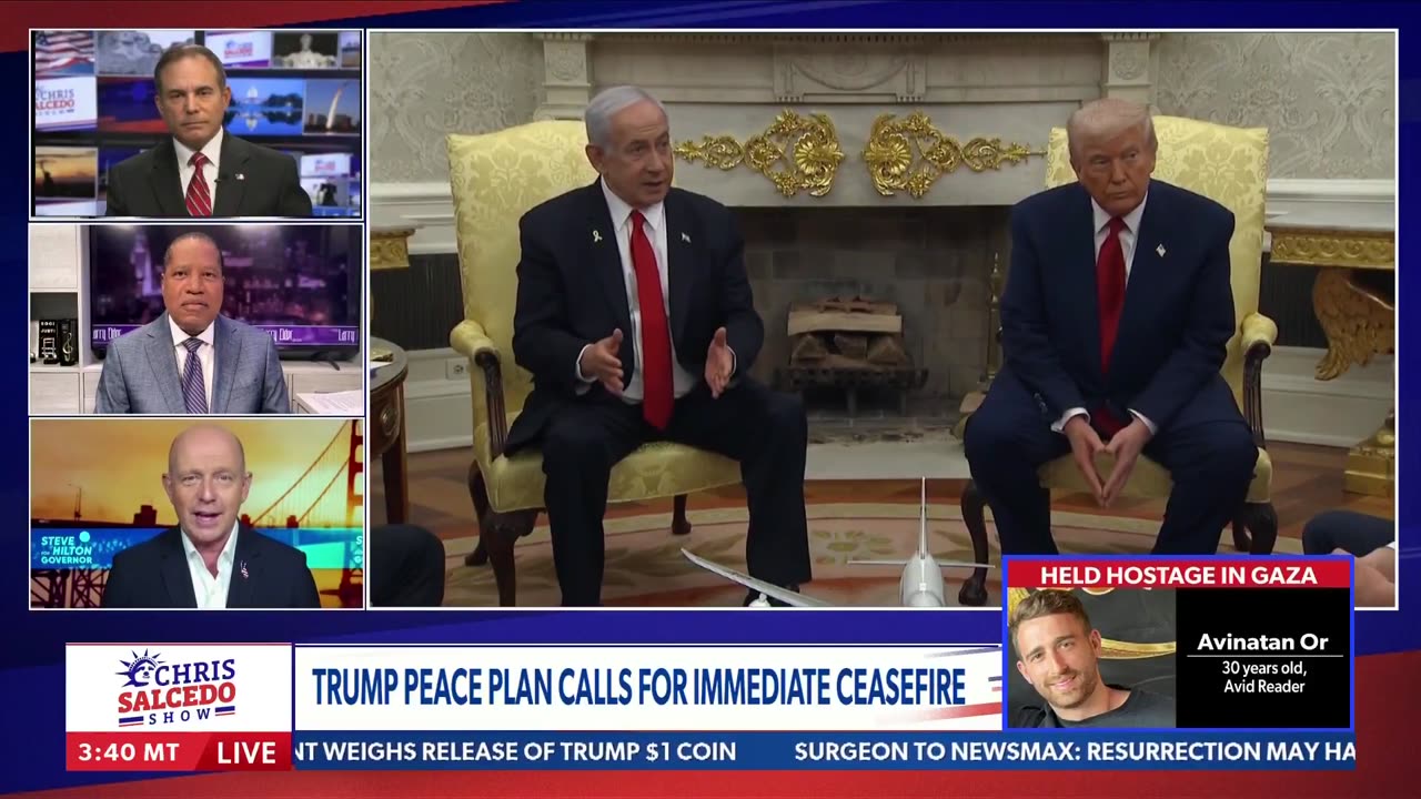 Larry Elder & Steve Hilton discuss Hamas peace negotiations with Chris Salcedo