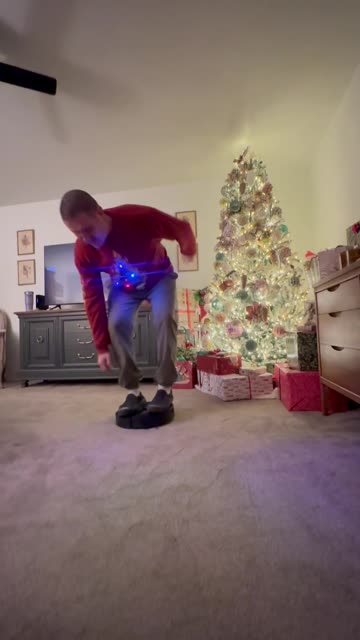 Holiday Version of Robot Vacuum Kickflip