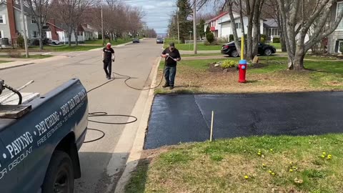 Professional Asphalt Spray Sealing “A Beautiful Day To Spray Seal Asphalt” Top Coats Pavement Maintenance