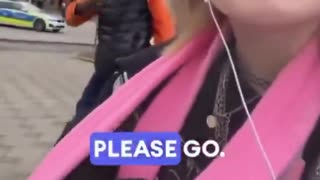 "Leave me alone, I'm scared!" Young German woman chased and harassed by fake African