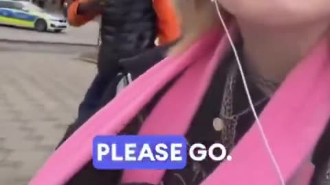 "Leave me alone, I'm scared!" Young German woman chased and harassed by fake African