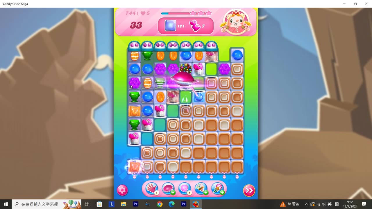 Candy Crush Saga Record (Level 744)