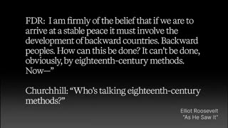 As Trump is doing now, Roosevelt tried to Replace the British Empire with the American System