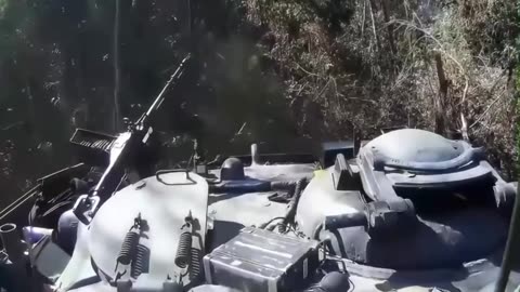 Thai M48A5 "Patton" Tank Firing at Cambodian Military Positions