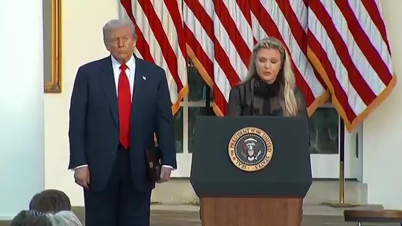 FULL VIDEO: Erika Kirk accepts the Presidential Medal of Freedom on behalf of her husband.