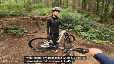77 years old Mountain Biker shreds with me and reveals her secret!
