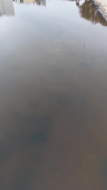 Slow Motion Rock Skipping Filmed With a Drone