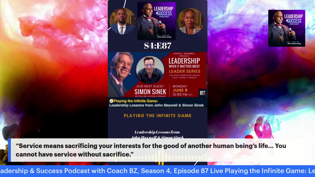 S4:E87 🎙 LIVE Playing the Infinite Game