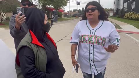 A woman claiming her husband is being detained in Broadview ICE facility won’t provide