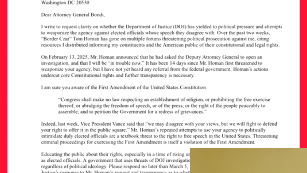 AOC Panics Writes Letter To AG Pam Bondi To See If She's In Trouble For Helping Criminal Aliens