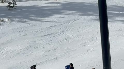 Dangling Snowboarder Falls From Mammoth Mountain Lift