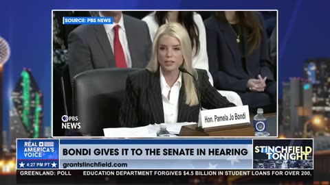 PAM BONDI HANDS IT RIGHT BACK TO DEMOCRAT SENATORS IN HEARING