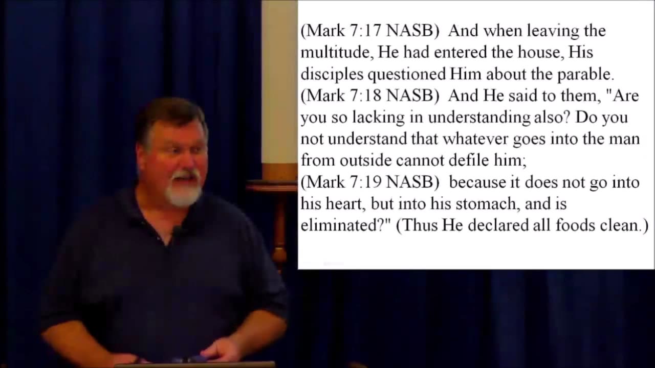 Mark 7- Vile traditional teachings proceeding out of the mouths of the Pharisees that defiled them.