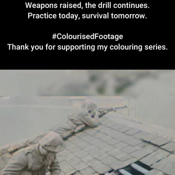 1943 British Troops Train for Urban Assault #ColourisedHistory