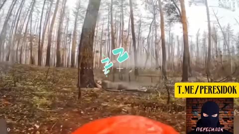 The sleeping Ukrainian soldier reacted in time. He might even be alive.