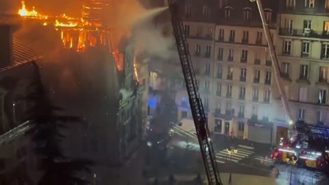 The town hall of paris (statist church of satan) has burned to the ground in paris